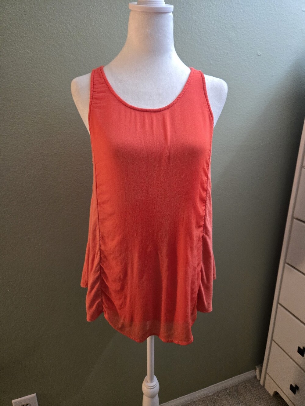 Ella Moss Women's Orange Sleeveless Tank Top